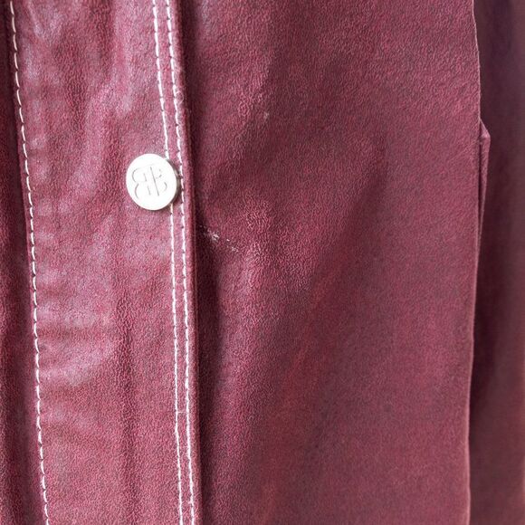 Bradley Bayou Rose Leather and Faux Fur Collar/lining Jacket - Picture 15 of 15